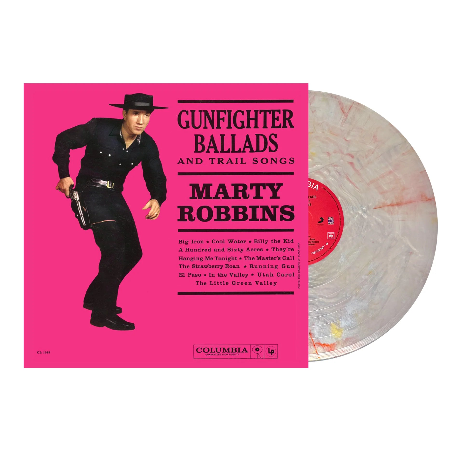 Marty Robbins - Gunfighter Ballads and Trail Songs (Silver & Red "Bullets 'N Blood" Vinyl)