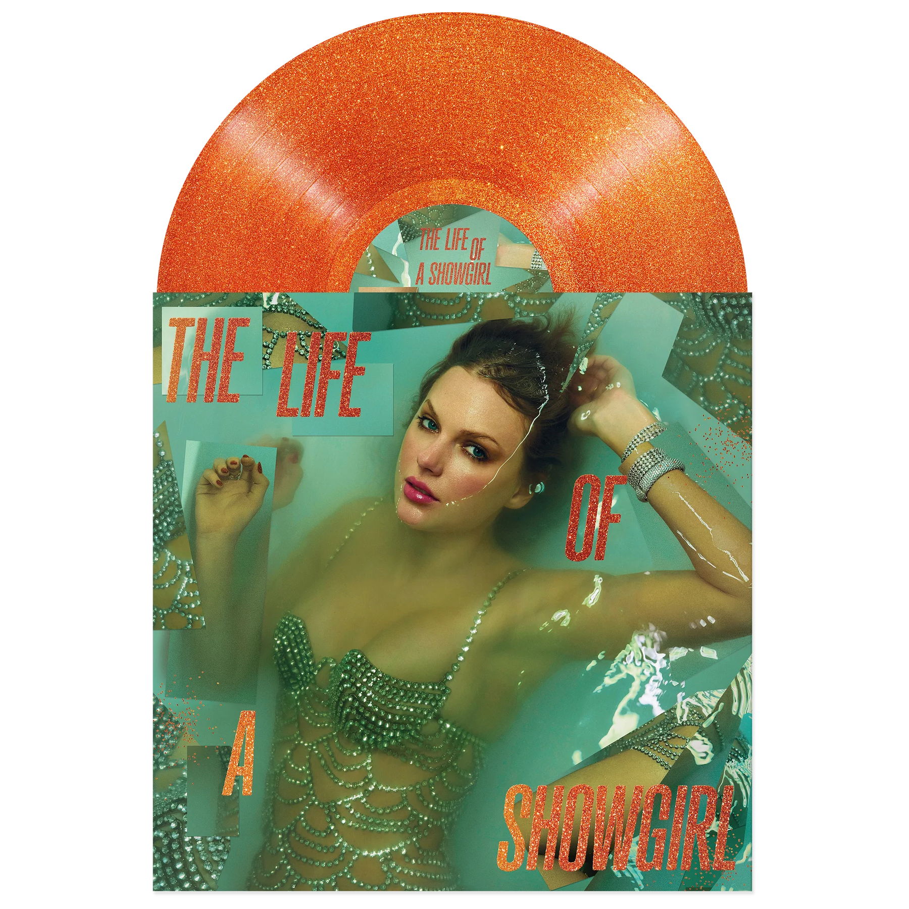 Taylor Swift - The Life of a Showgirl (Limited Edition Portofino Orange Glitter Vinyl)