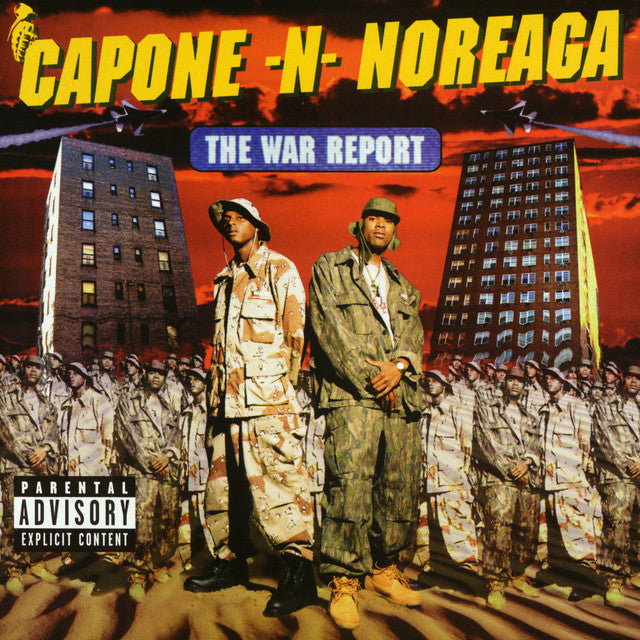 Capone-N-Noreaga - The War Report (Clear Vinyl with Red & Blue Splatter)