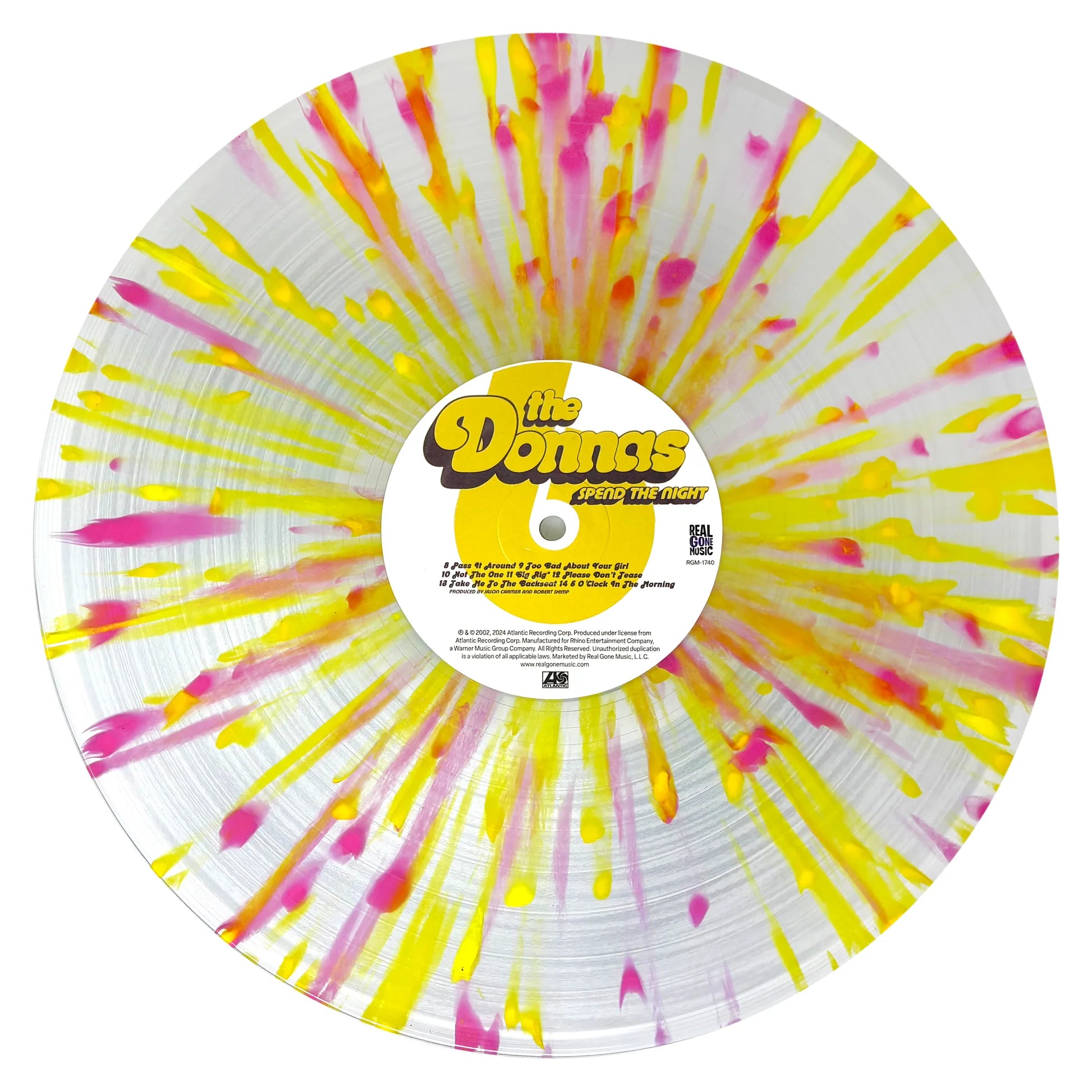 The Donnas - Spend the Night (Clear with Canary & Pink Splatter Vinyl)